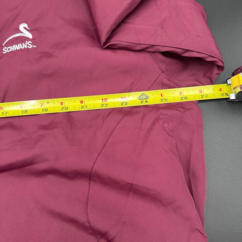 Mens Sport Tek Pullover Jacket XL Burgundy Schwan's Windbreaker Lightweight - Picture 10 of 13